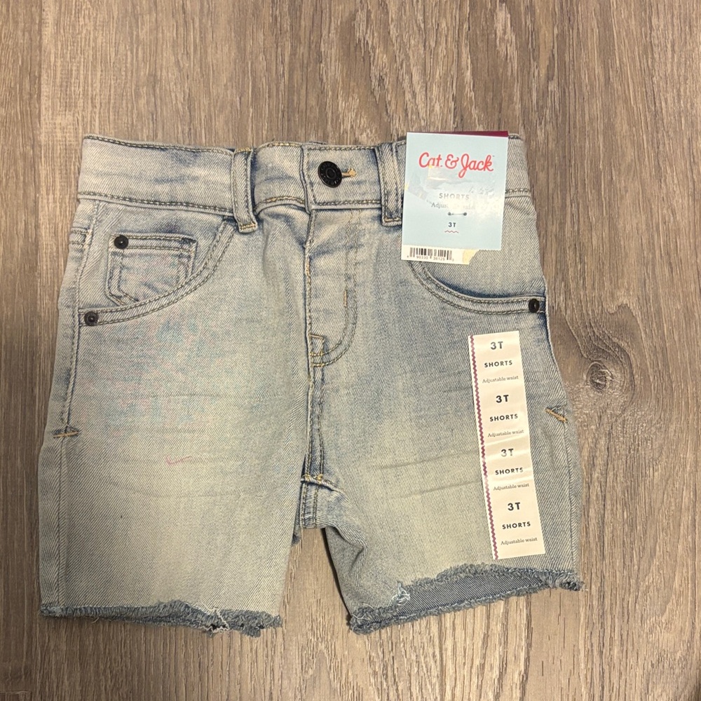 Cat & Jack Faded Blue Denim Shorts